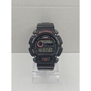 Casio G-Shock DW-9052 Digital Watch Black Red 200M Illuminator New Battery